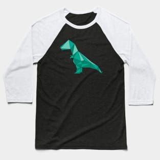 Dinosaur, origami style Baseball T-Shirt